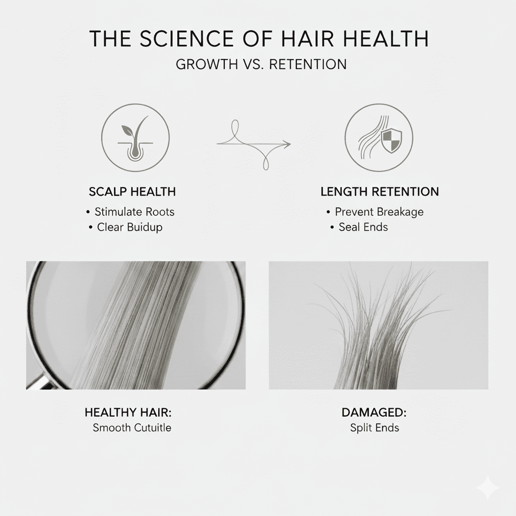 The Science of Length: Professional Hair Health & Growth Journey